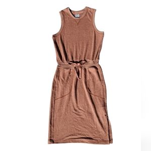 PrAna Womens Cozy Up Beach Hopper Dress Sleeveless Hemp Terracotta Small S